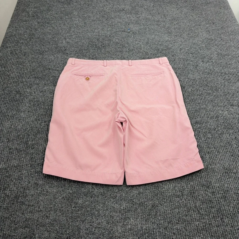 Fairway & Greene Shorts Mens 36 Pink Silk Cotton Blend Flat Front Golf Preppy